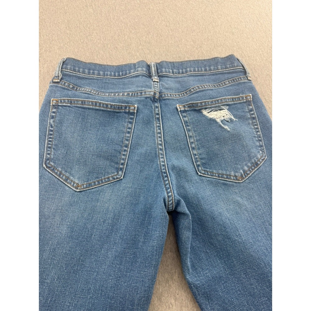 Gap Jeans Women's 28 Blue Best Girlfriend Distressed Denim - Picture 4 of 15